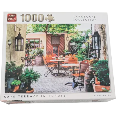 King Puzzle Comic Collection 1000 Teile 85614D Cafe Terrace
