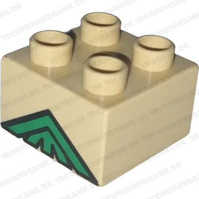 Lego Duplo 2x2 Stein Beige Dschungel-Dreieck Bambus Knapford 3437