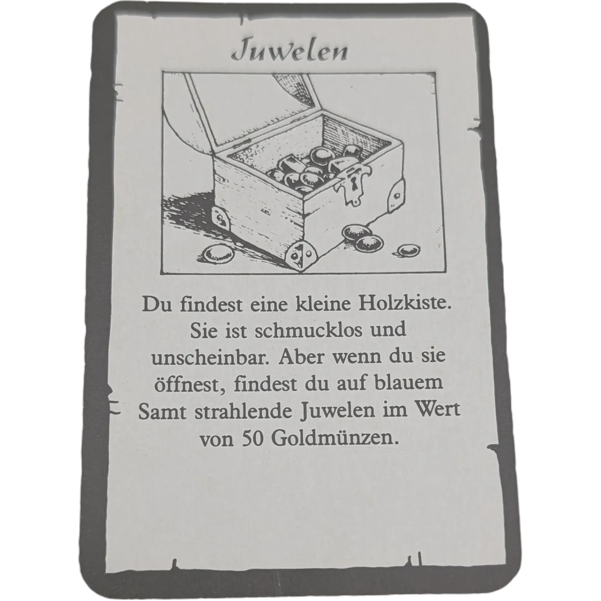 MB Hero Quest Master Schatzkarte Juwelen