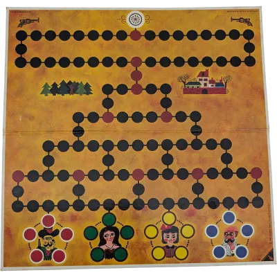Spielplan Spielbrett Ravensburger Malefiz von 1960