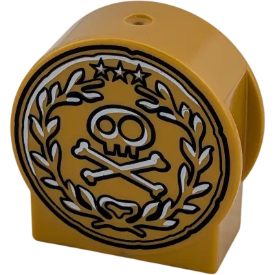 Lego Duplo 14222 Rund Gold mit Totenkopf
