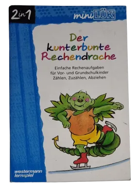Mini Lük Der kunterbunte Rechendrache Für Vor- und Grundschulkinder 2in1