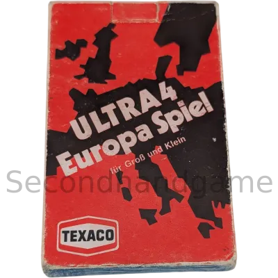 TEXACO Benzin Tankstelle Ultra 4 Europa Kartenspiel Quartett
