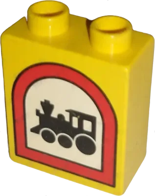 Lego Duplo 41969 Schild Eisenbahn Zug 1x2