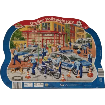Rahmenpuzzle Großer Polizeieinsatz 25 Teile