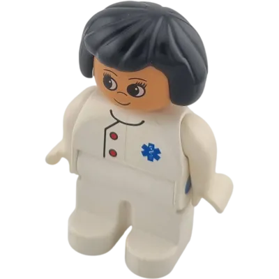 Lego Duplo Figur Frau Ärztin mit weißem Kittel Medizin