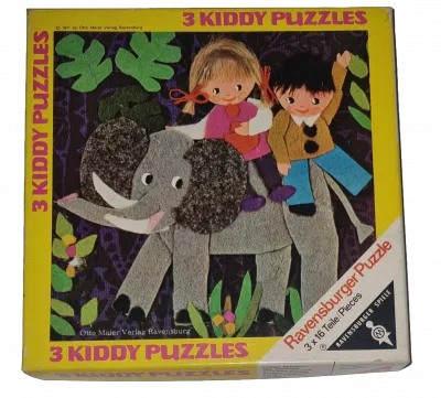 Ravensburger 3 Kiddy Puzzles Lustige Abenteuer 3x16 Teile 15.502