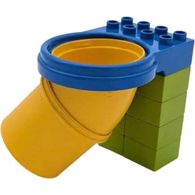 Lego Duplo steile Tunnelrutsche Spielplatz 8 teilig  Dunkelblau Gelb Hellgrün