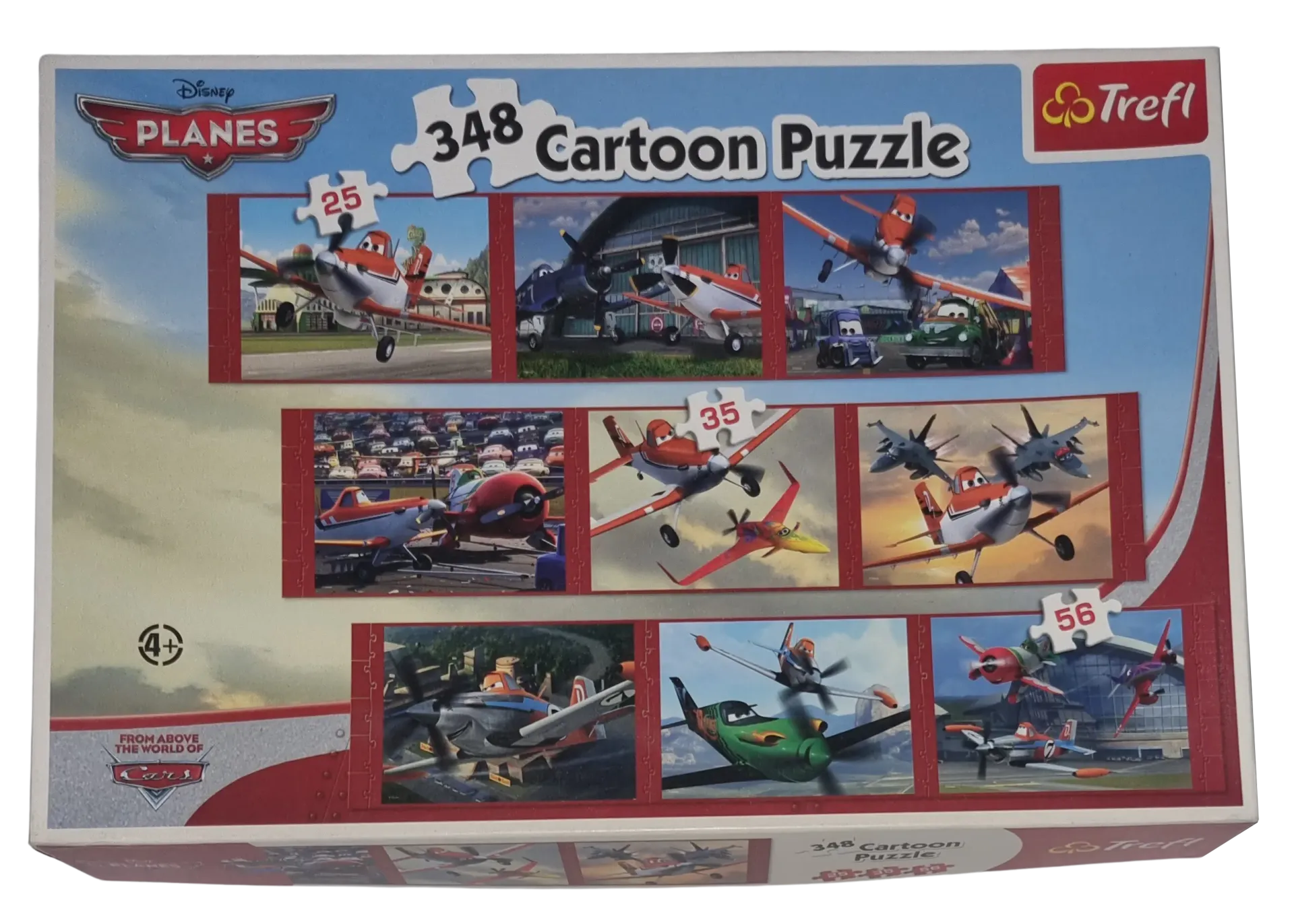 Trefl Disney Planes 348 Cartoon Puzzle 90312 3x25Teile, 3x35Teile, 3x56Teile