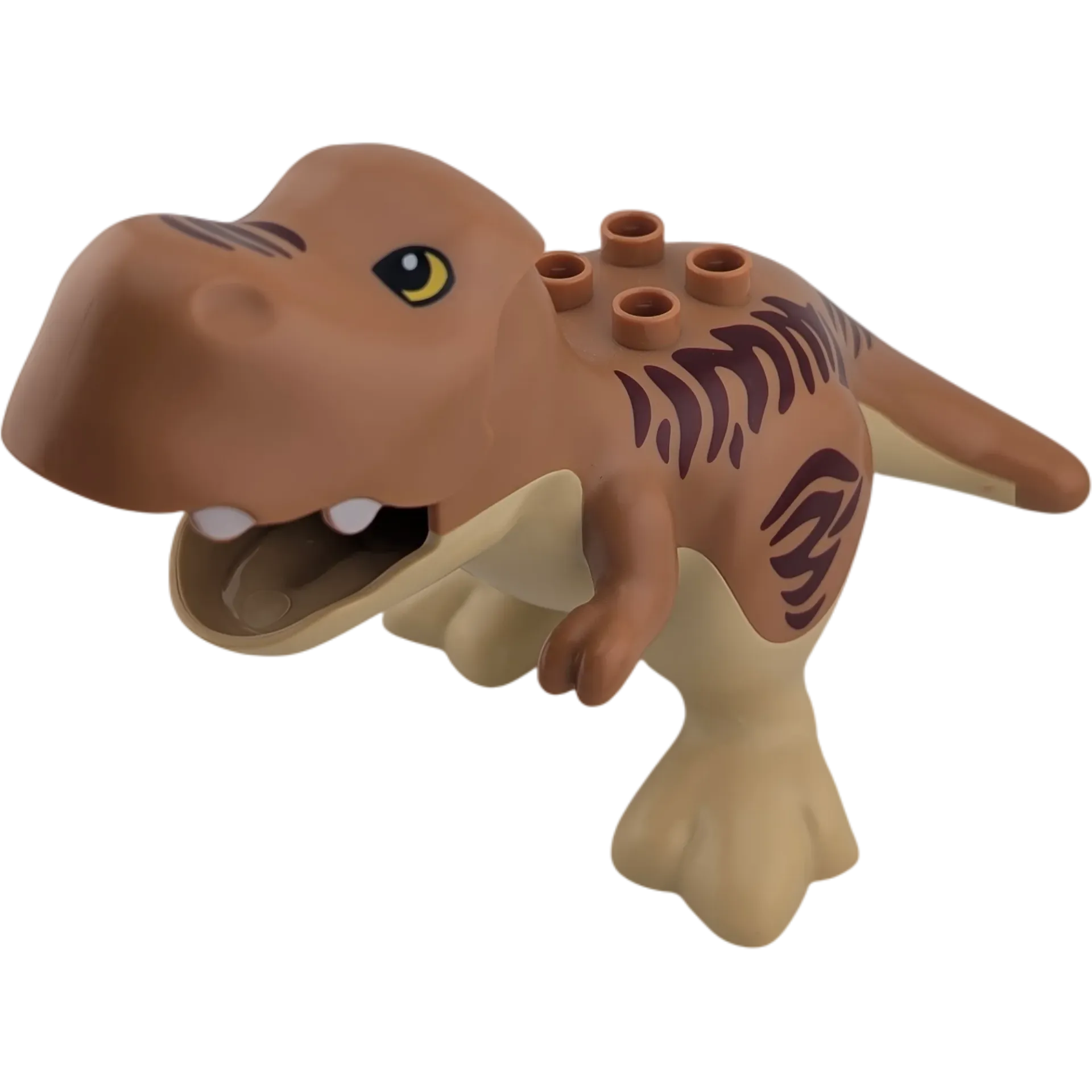 Lego Duplo Dinosaurier 51X0 Beige Braun Dunkelrot mit beweglichem Maul