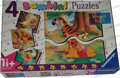 Ravensburger 4 Bambini Puzzle 2, 3, 4 und 5 Teile 071104 Winnie the Pooh