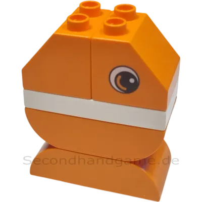 Lego Duplo Fisch Orange Schwarz Weiß Clownfisch
