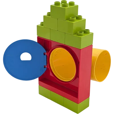 Lego Duplo Tunnelrutsche Spielplatz 13 teilig Gesicht Dunkelblau Rot Gelb Hellgrün