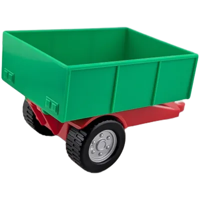 Lego Duplo 47448 Anhänger Aufsatz Mittelgrün mit Untergestell Rot