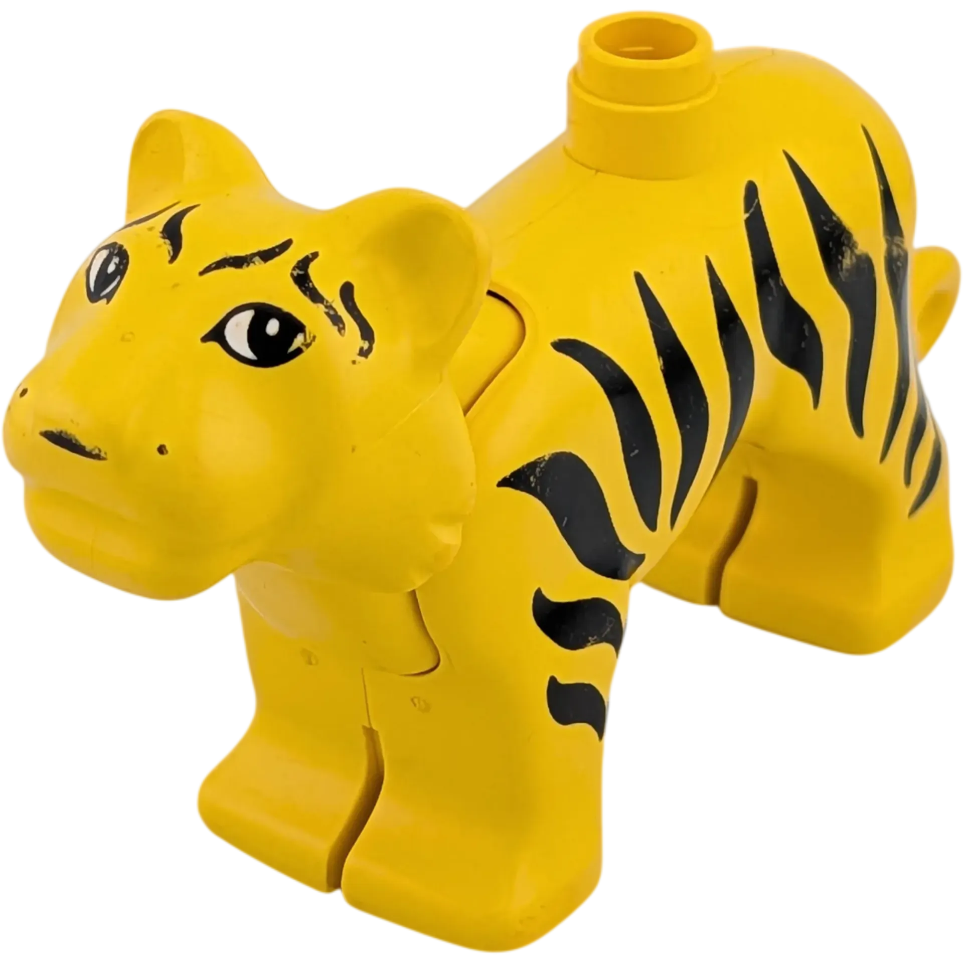 Lego Duplo 229J6 Tiger groß Gelb schwarze Streifen mit beweglichem Kopf