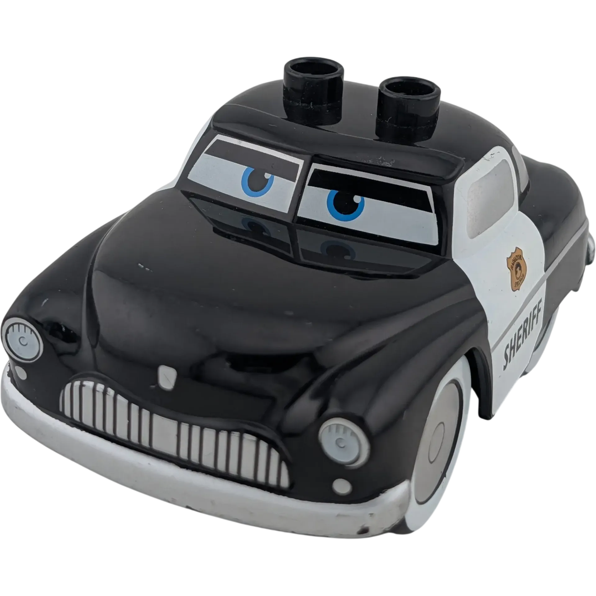 Lego Duplo Auto Disney Cars Sheriff Schwarz Silberne Räder