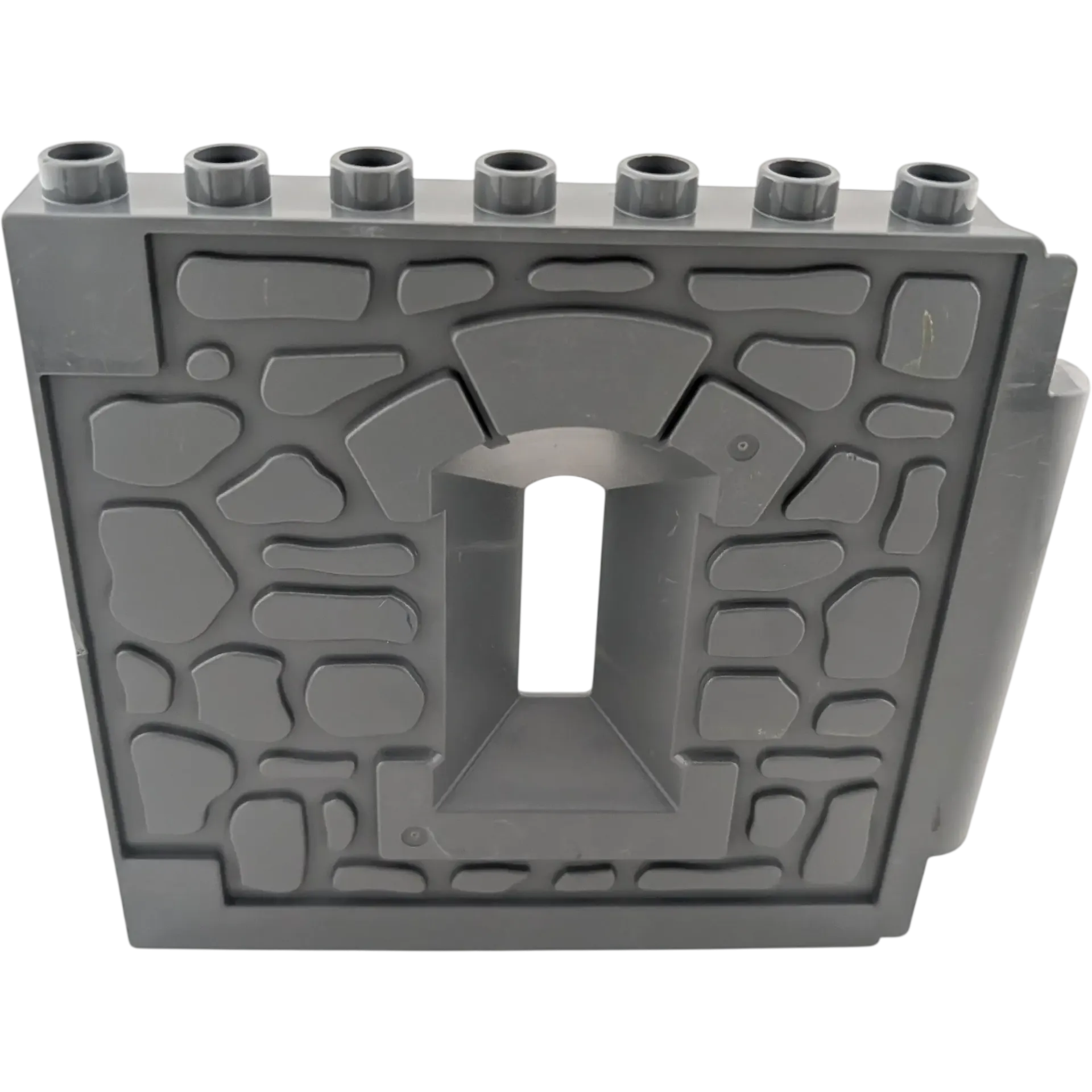 Lego Duplo Hauswand Burg Grau mit Guckloch