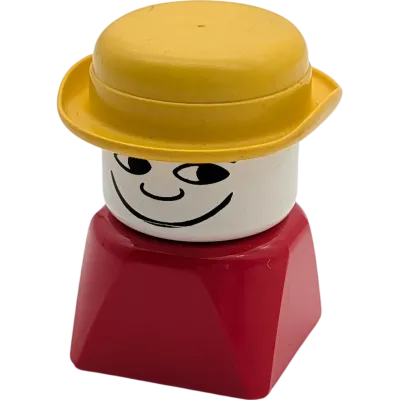 Lego Duplo älterer Figur Mann Rot Cowboy gelber Hut