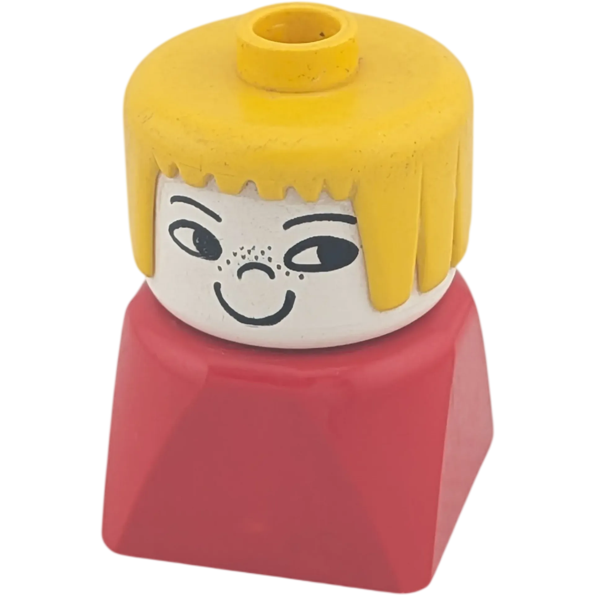 Lego Duplo ältere Figur Frau Mädchen mit rotem Kleid