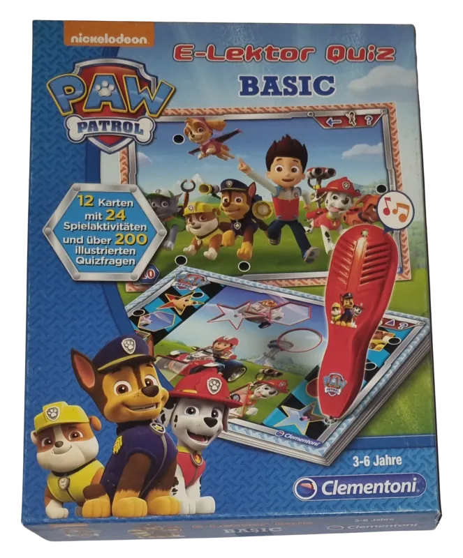 Clementoni E-Lektor Quiz Basic Paw Patrol