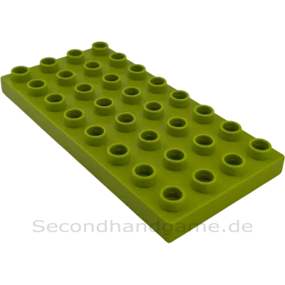 Lego Duplo Platte 4x8 Platte Lime Grün