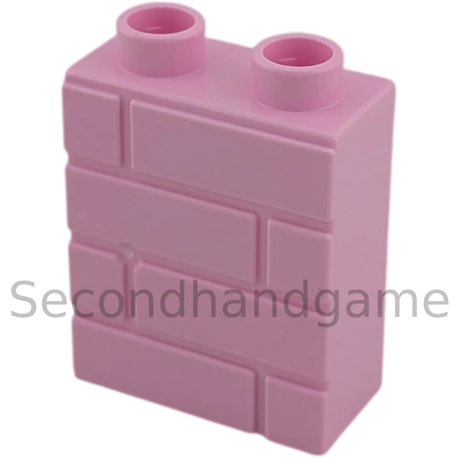 Lego Duplo 4066 Stein 1x2x2 Rosa Mauer Rückseite Regal
