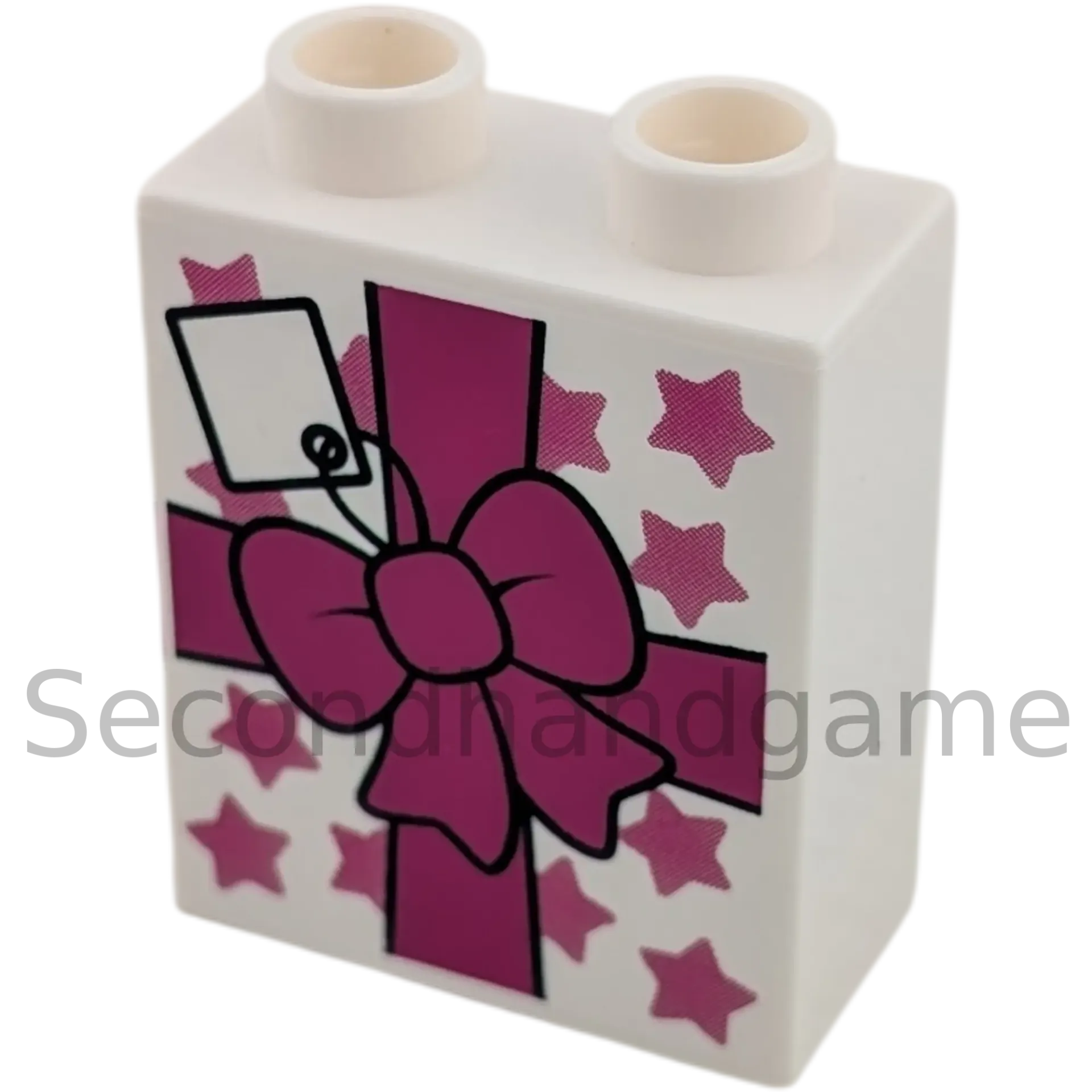 Lego Duplo 4066 Geschenk Weiß Pink 1x2 Stein