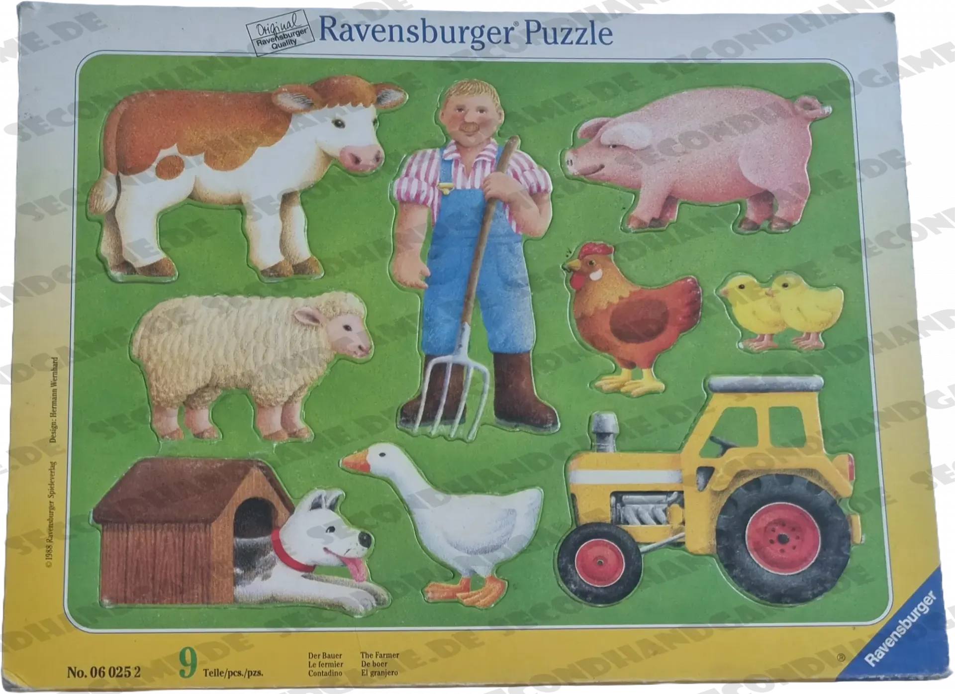 Ravensburger Rahmenpuzzle Der Bauer 9 Teile 060252
