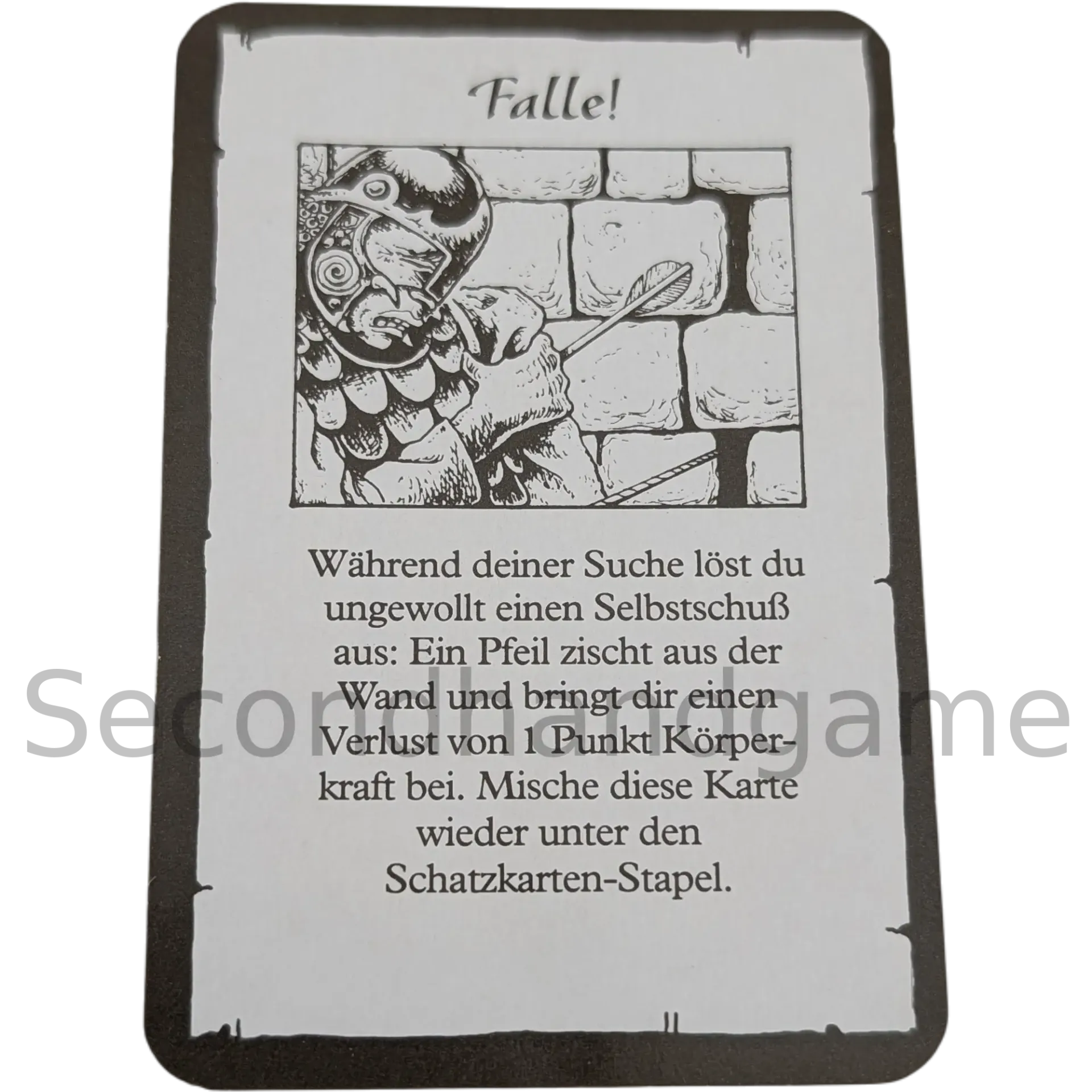 MB Hero Quest Master Ersatzteil Schatzkarte Falle