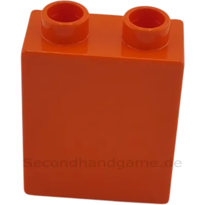 Lego Duplo 4066 Stein 1x2x2 Dunkelorange