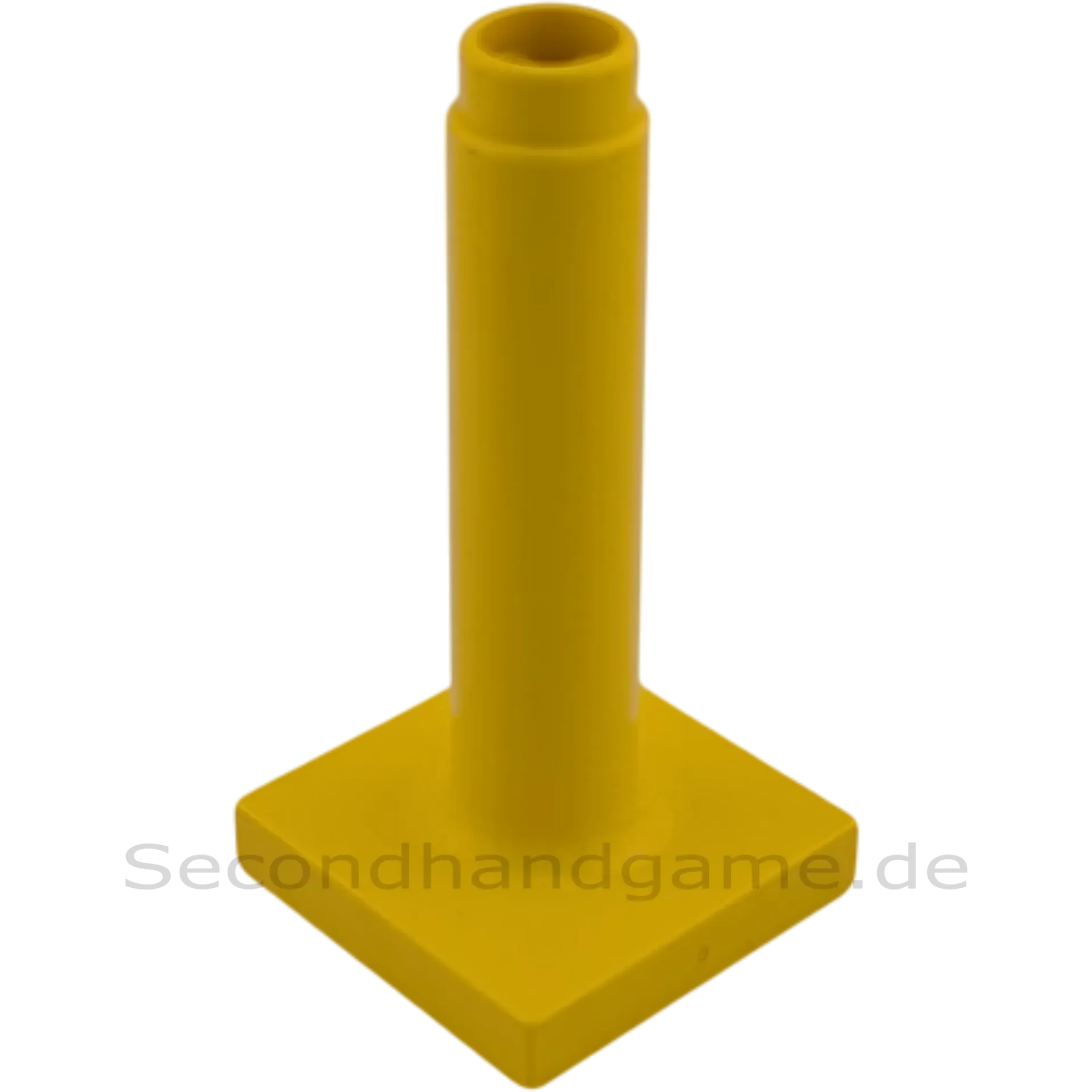 Lego Duplo 4913 Verkehrszeichen Schild Stütze Ständer Gelb Vorderseite