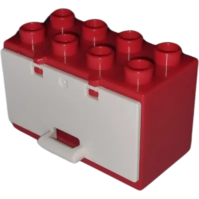Lego Duplo 18806 Backofen Küche Rot Weiß mit Klappe Pizzaofen Schrank