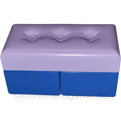 Lego Duplo Sofa Couch Wohnlandschaft Blau Lavendel