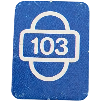 Ravensburger Scotland Yard Ersatzteile Blau Startkarte Zahl Einhundertdrei 103
