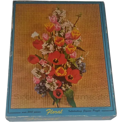MB Floral Interlocking Jigsaw Puzzle über 300 Teile 62530838
