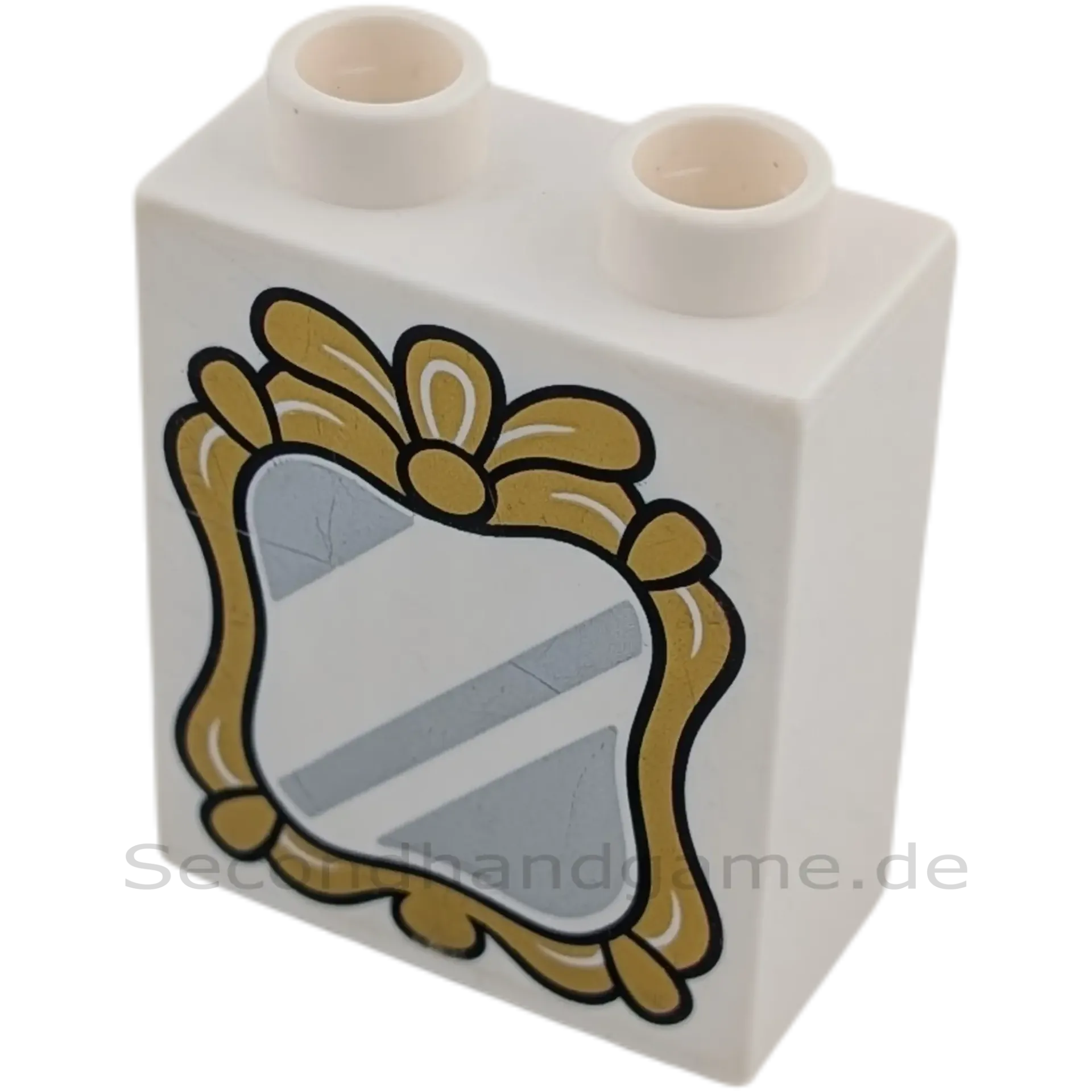 Lego Duplo Spiegel Weiß Gold 1x2 Stein