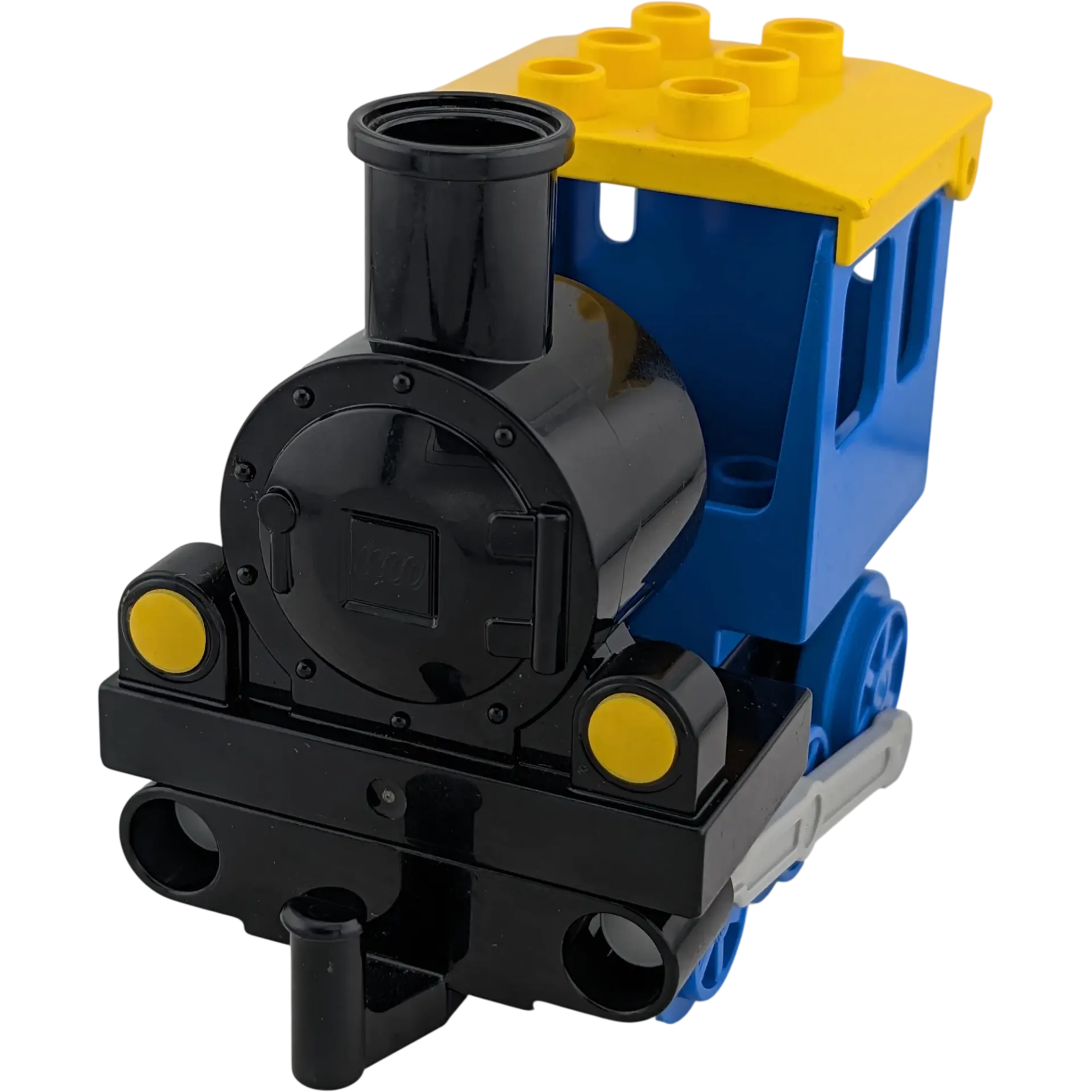 Lego Duplo Eisenbahn Zug Schiebelok Schwarz Blau Gelb