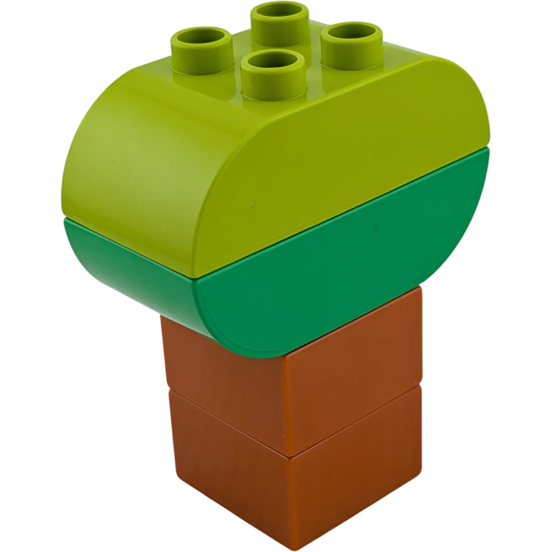Lego Duplo Baum vierteilig Mittelbraun, hellgrün, dunkelgrün