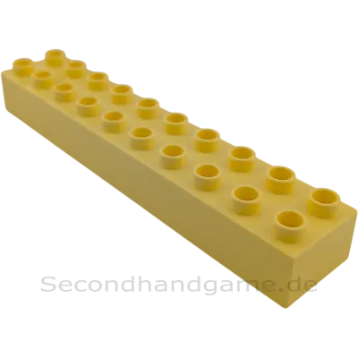 Lego Duplo 2x10 Stein 2291 Hellgelb