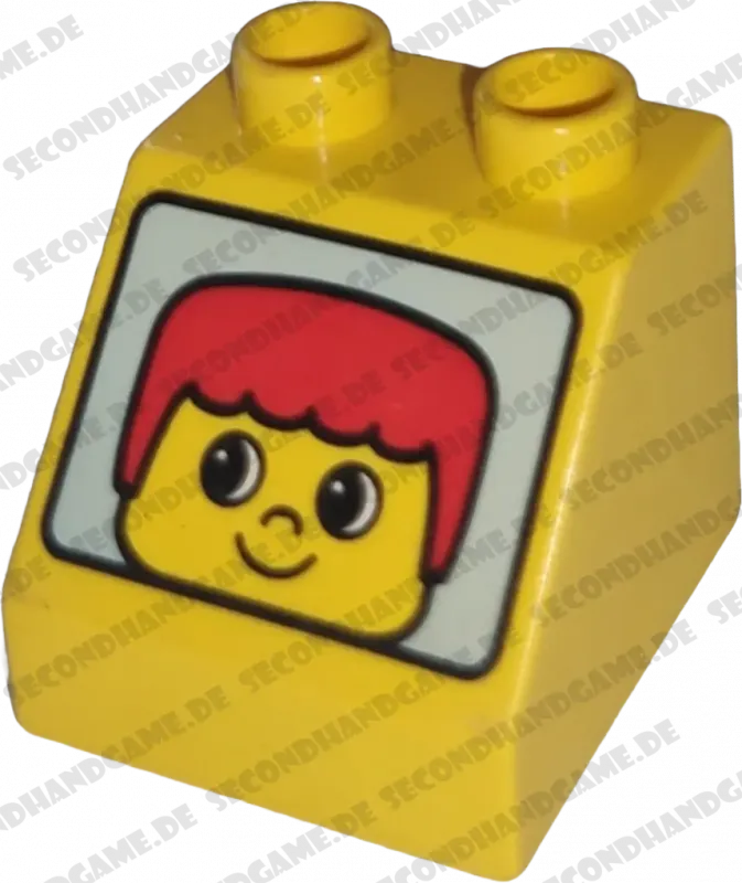 Lego Duplo 6474 Schrägstein 2x2x1 Gelb Mann