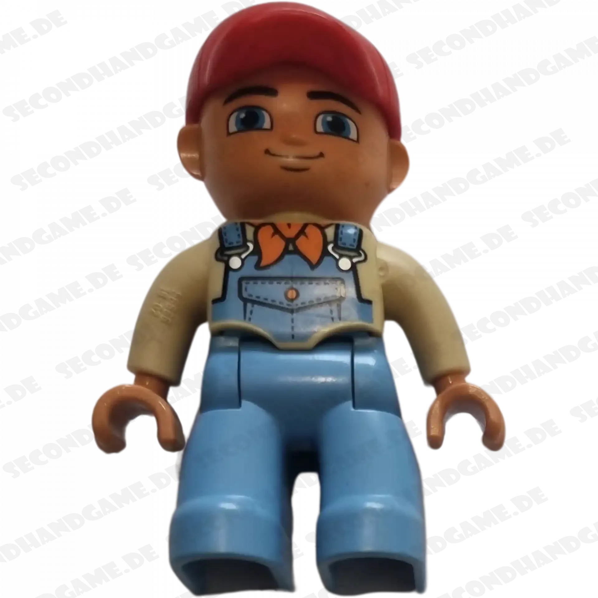 Lego Duplo Figur Mann 433H5 Teenager mit Latzhose und rote Kappe