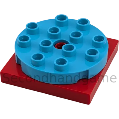 Lego Duplo 92005 Drehplatte Drehteller Rot Azur Blau