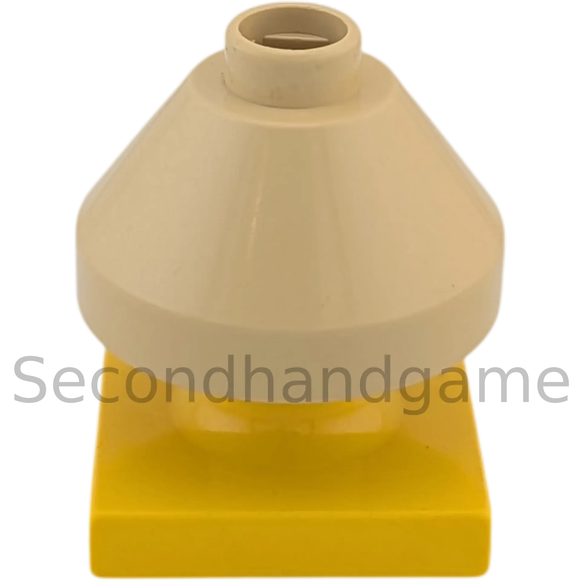 Lego Duplo Lampe Beige Klein und gelber Ständer