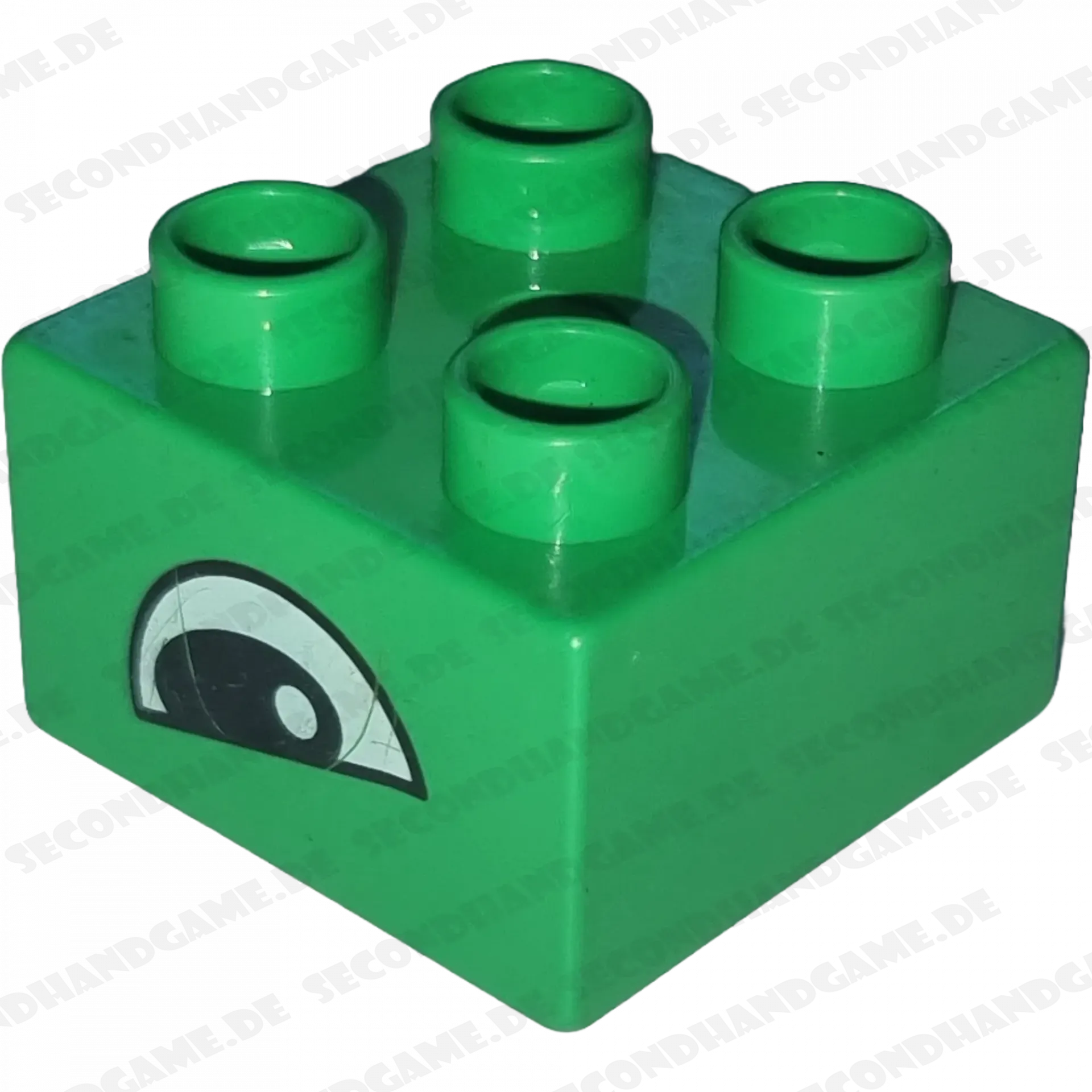 Lego Duplo 2x2 Stein Mittelgrün Halbes Auge