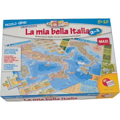 Maxi Puzzle beidseitig bedruckt La mia bella Italia 108 Teile 2in1