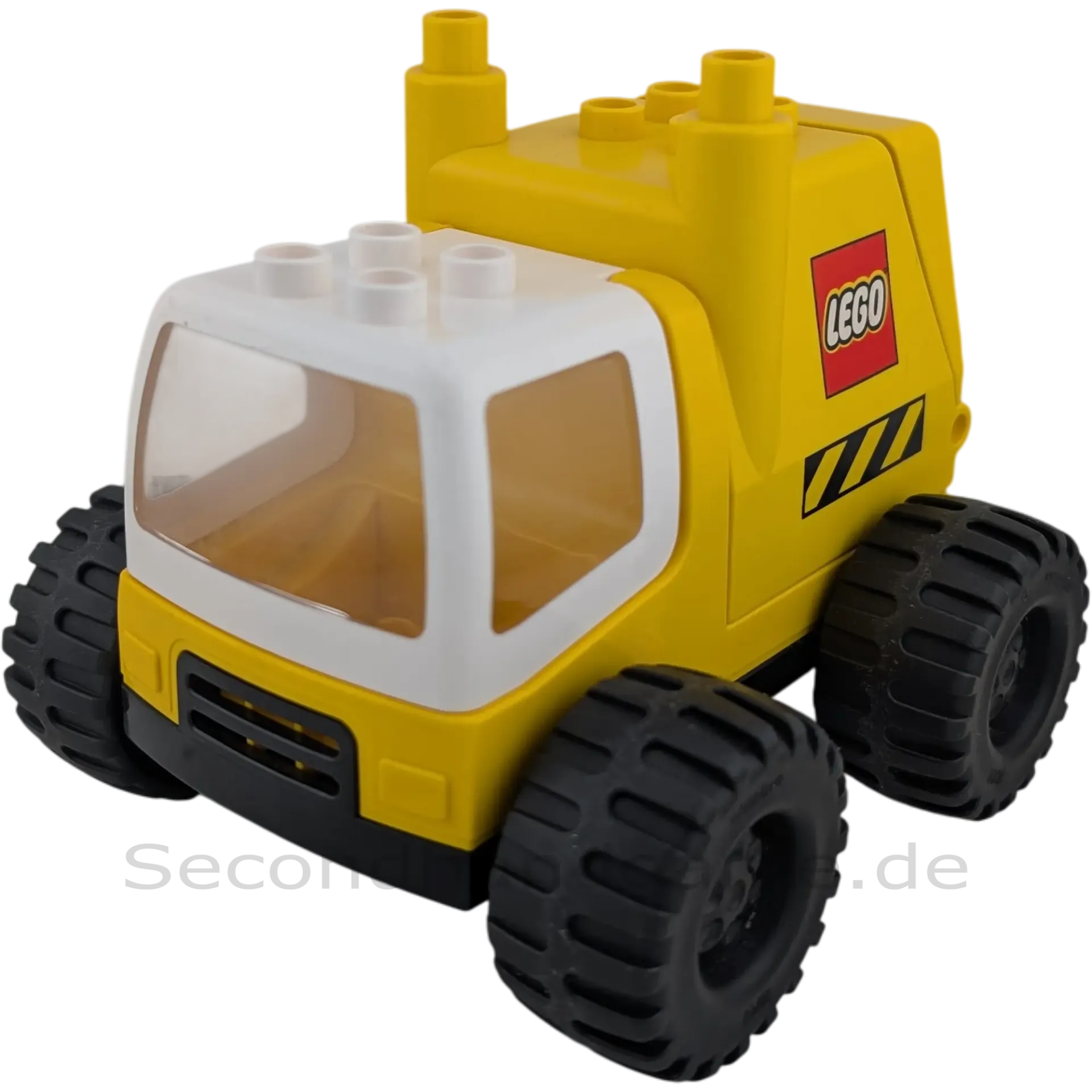 Lego Duplo LKW Lastwagen Gelb mit gelbem großen Container mit LEGO Aufdruck