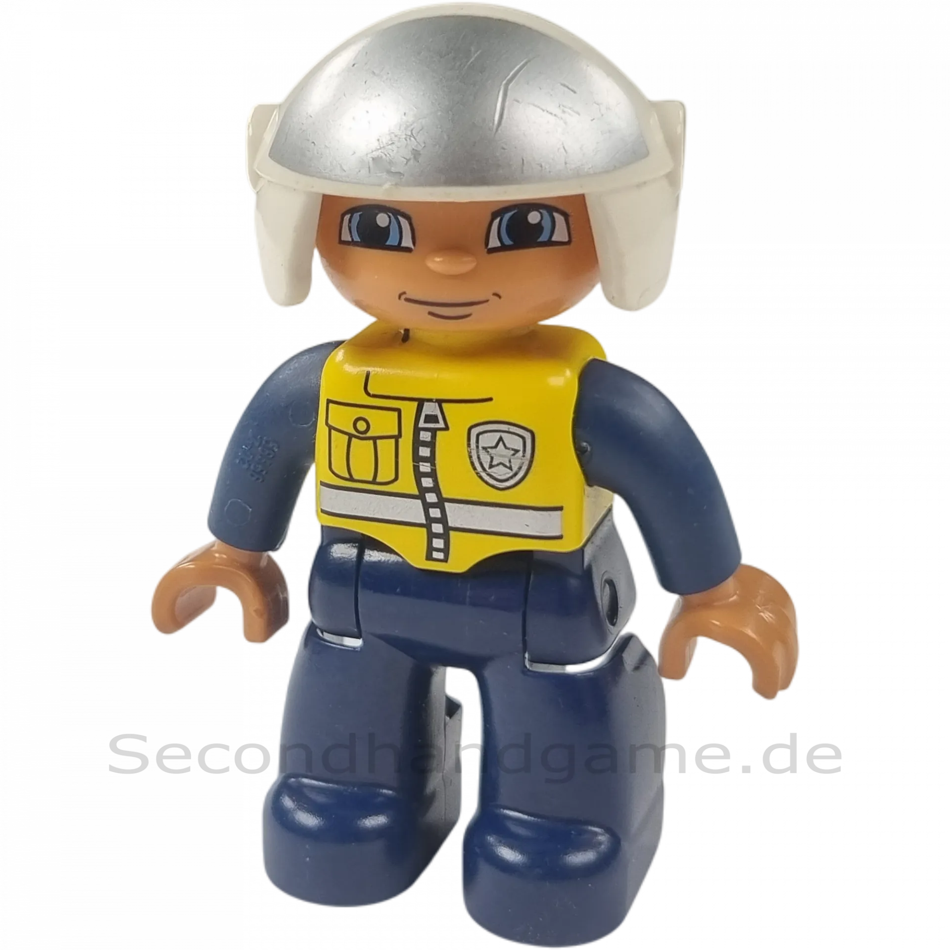 Lego Duplo Figur Mann Polizist Sheriff mit Helm