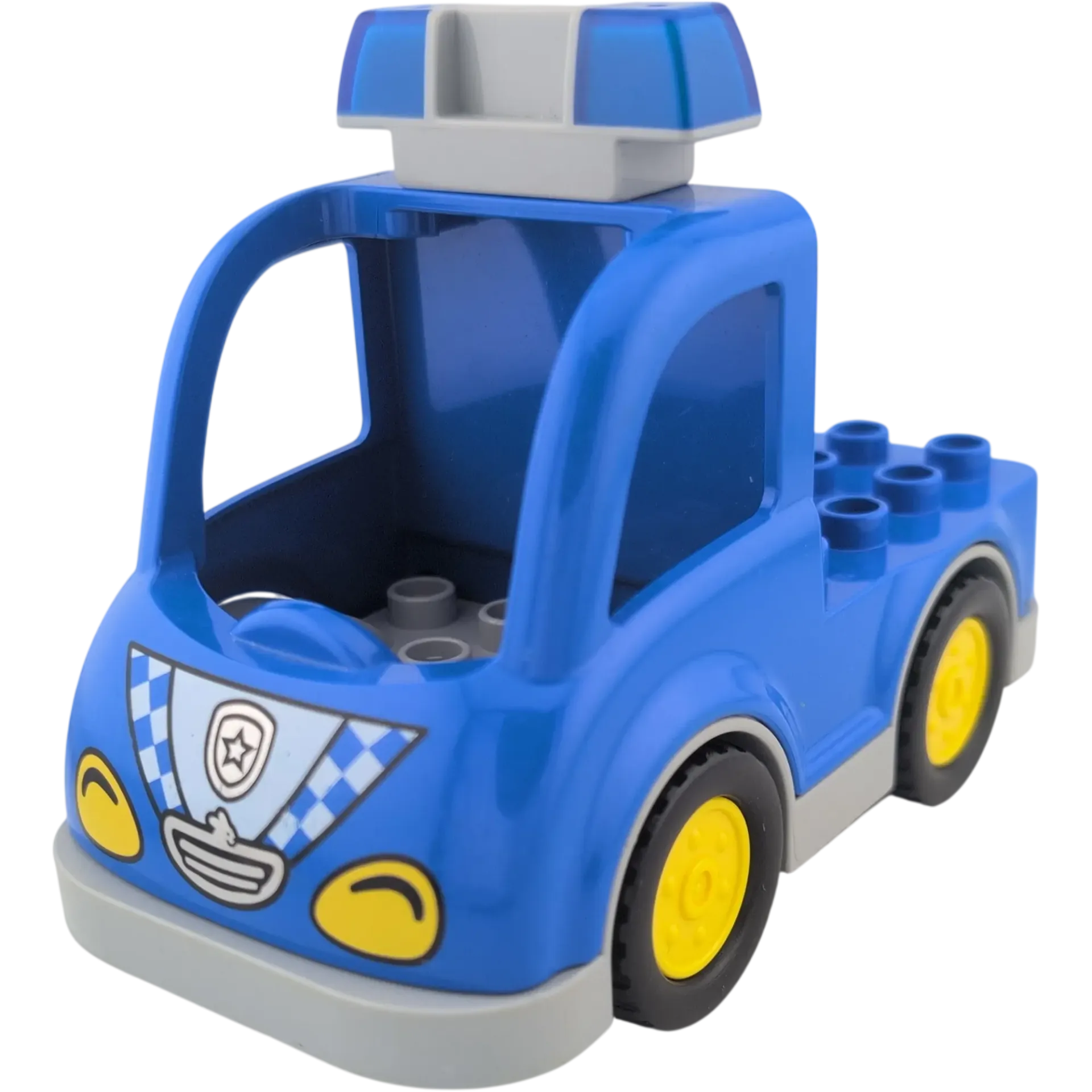 Lego Duplo 714H6 Polizeiauto Jeep Lastwagen Blau mit Polizeistern und Blaulicht