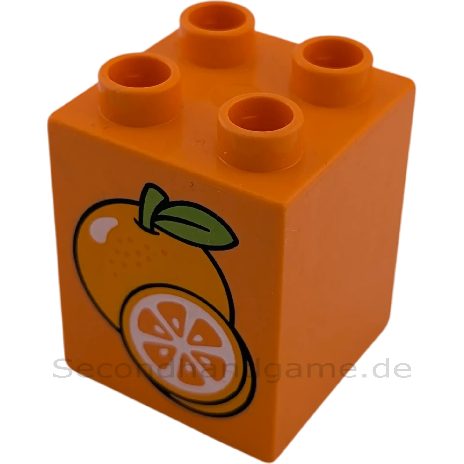 Lego Duplo 2x2x2 Doppelstein Orange Apfelsinen Orangen