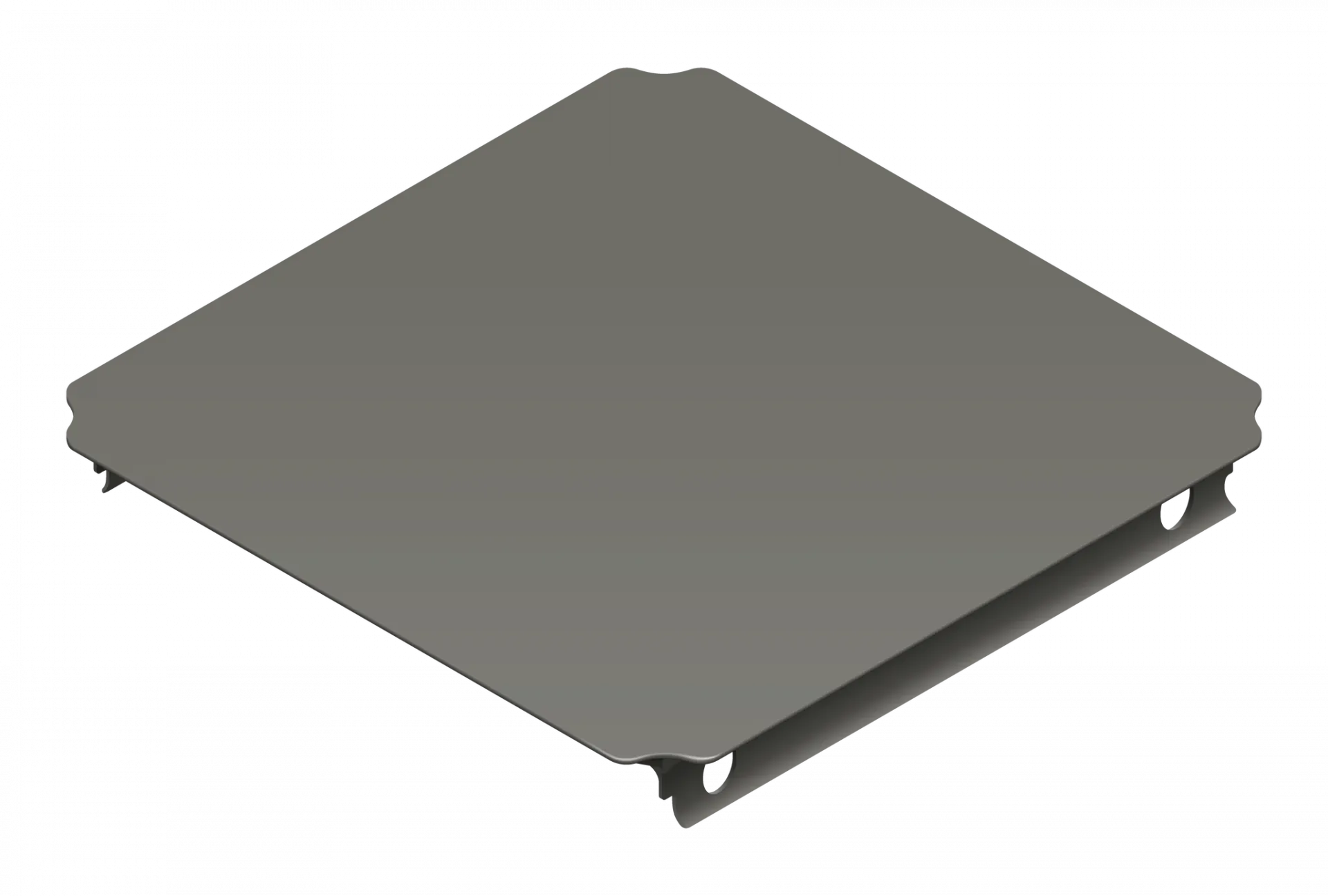 QUADRO Platte 40 × 40 cm 70023 Schwarz